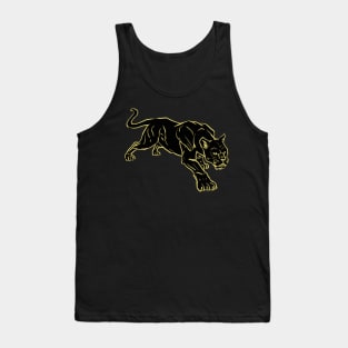 Black Feline, Cat Tank Top